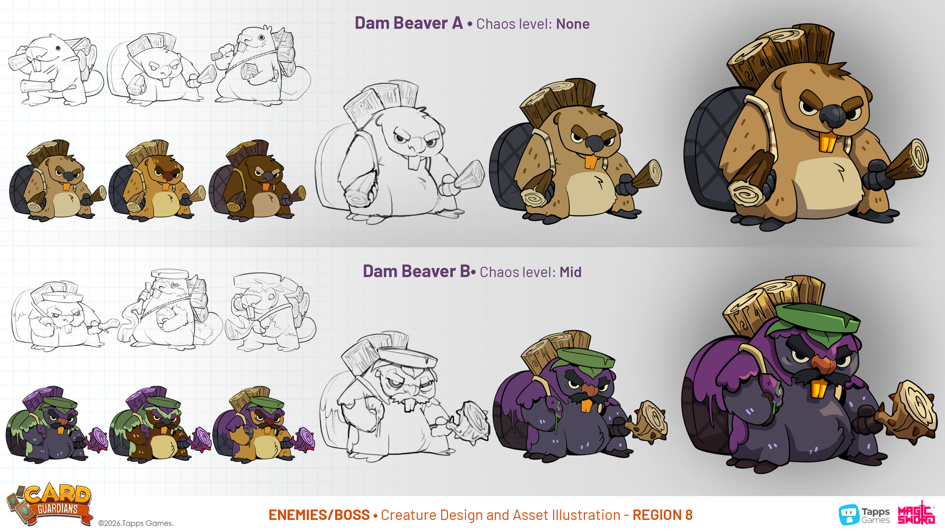Enemy concept art for Card Guardians by Magic Sword Studio for Tapps Games (8 of 19)